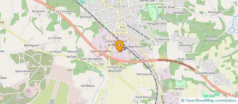 localisation de l'entreprise K.T  CAUDAN