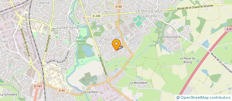 localisation de l'entreprise K.T.M. à LA ROCHE-SUR-YON