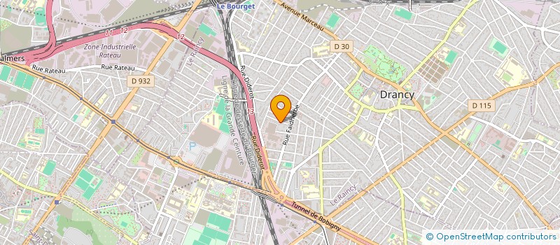 localisation de l'entreprise K.T.N à DRANCY