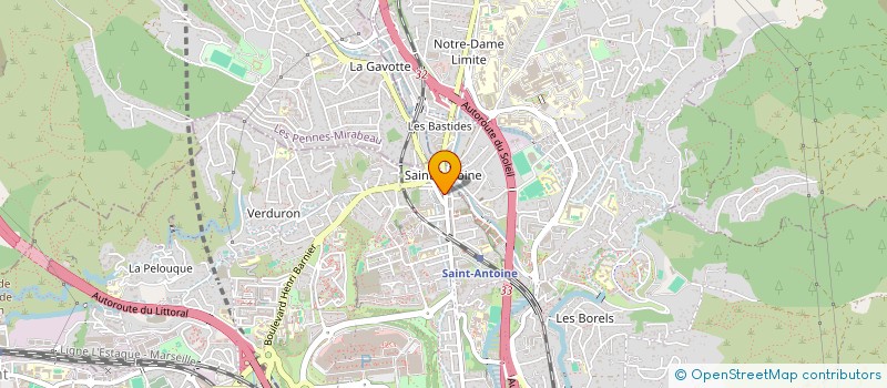 localisation de l'entreprise K.T.N TRANSPORTS à MARSEILLE