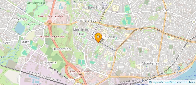 localisation de l'entreprise K TAXI à NANTES