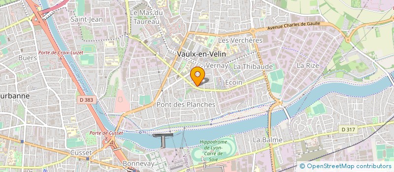 localisation de l'entreprise K TECHNIQUES MEDICALES à VAULX-EN-VELIN