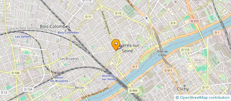 localisation de l'entreprise K-TEK  ASNIERES-SUR-SEINE