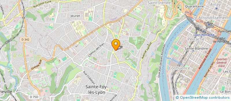 localisation de l'entreprise K-TEX à SAINTE-FOY-LES-LYON