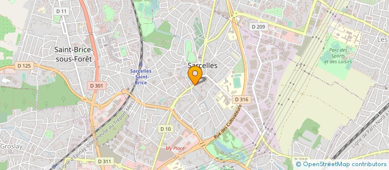 localisation de l'entreprise K.TI.CLEAN à SARCELLES