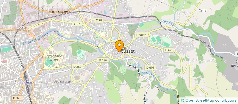 localisation de l'entreprise K TIF à CUSSET