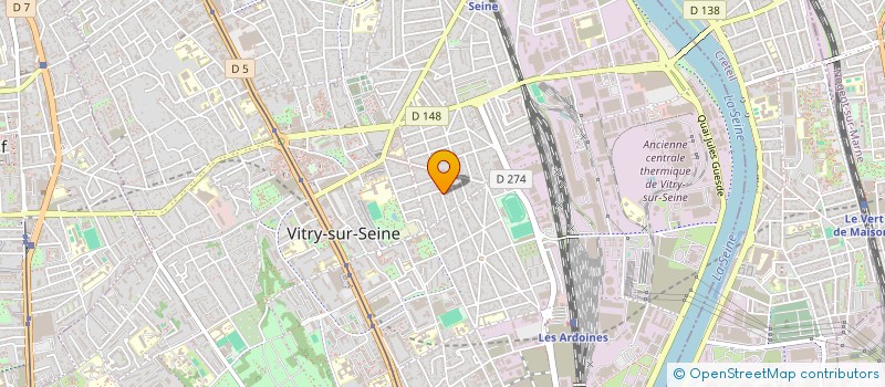 localisation de l'entreprise K TO K à VITRY-SUR-SEINE
