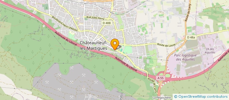 localisation de l'entreprise K - TY MODE à CHATEAUNEUF-LES-MARTIGUES