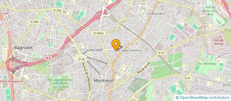 localisation de l'entreprise K.U.G.A.N à MONTREUIL