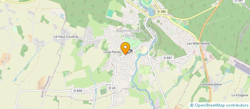 localisation de l'entreprise K & V à BAGNOLES DE L'ORNE NORMANDIE