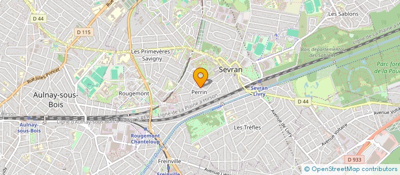 localisation de l'entreprise K.V. BAT à SEVRAN