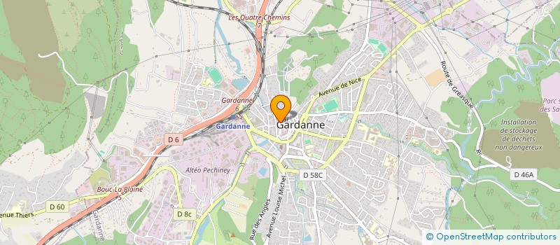 localisation de l'entreprise K & V RENOVATIONS à GARDANNE