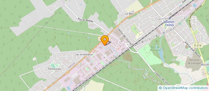 localisation de l'entreprise K VAL à CESTAS
