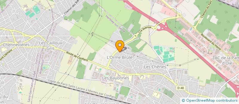 localisation de l'entreprise K-VALUE  HERBLAY-SUR-SEINE