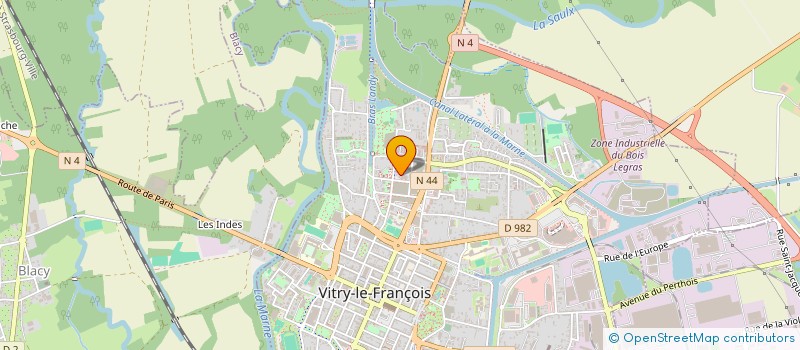 localisation de l'entreprise K-VIN ET BIERE  VITRY-LE-FRANCOIS