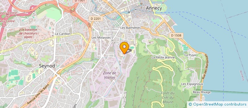 localisation de l'entreprise K VO2 à ANNECY