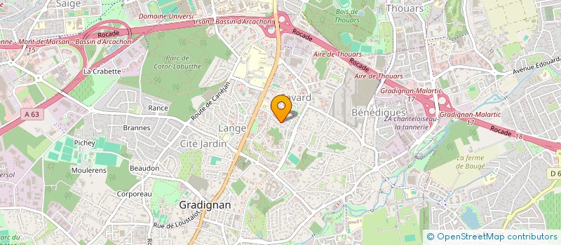 localisation de l'entreprise K WEST  PESSAC