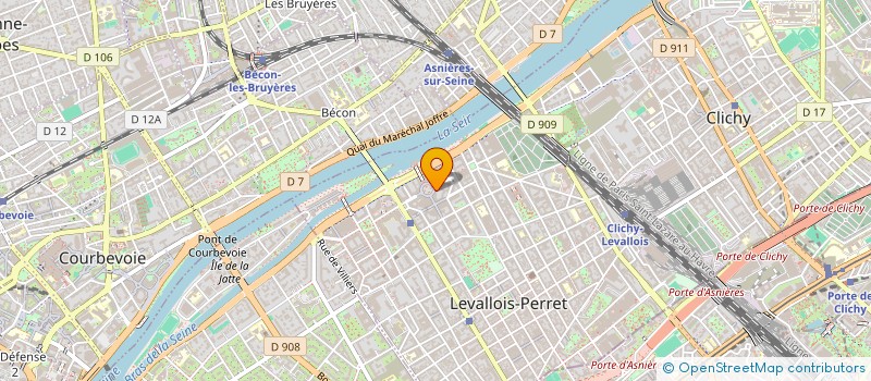 localisation de l'entreprise K-WORDS à LEVALLOIS-PERRET