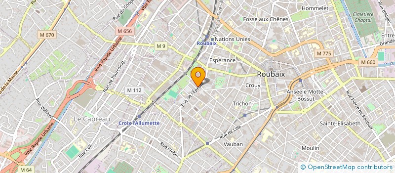 localisation de l'entreprise K.Y.N  ROUBAIX