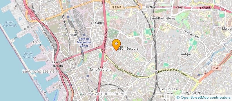 localisation de l'entreprise K.Y SO.C à MARSEILLE