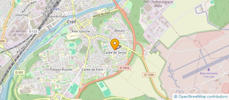 localisation de l'entreprise K.Y TRANSPORT à CREIL