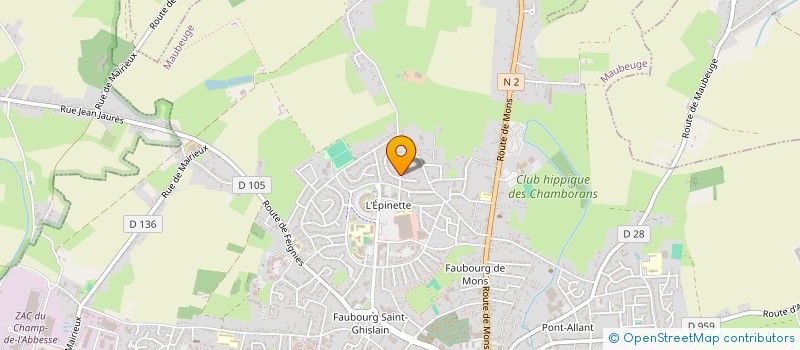 localisation de l'entreprise K.ZA COMPANY  MAUBEUGE