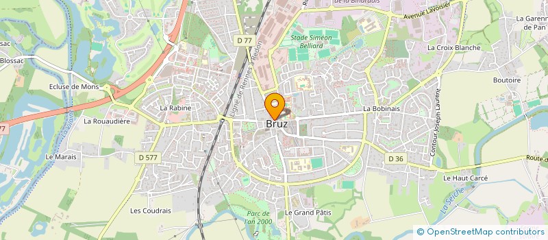 localisation de l'entreprise K'ZEN INSTITUT  BRUZ