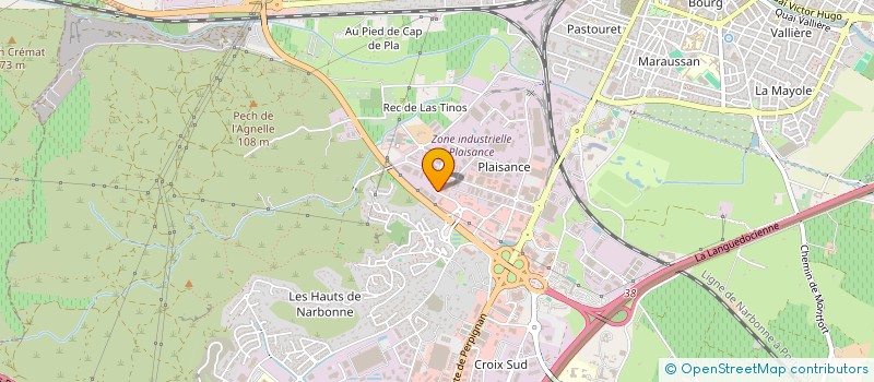 localisation de l'entreprise K1  NARBONNE