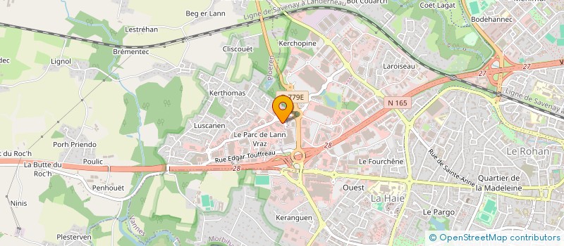 localisation de l'entreprise K1 AGENCEMENT à PLOEREN