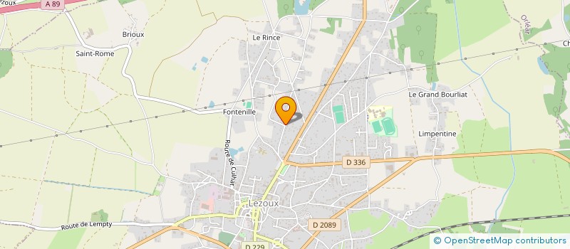 localisation de l'entreprise K1 DISTRI  LEZOUX