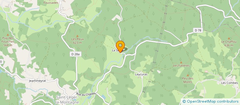 localisation de l'entreprise K1 FIGHT AMBAZAC  SAINT-LEGER-LA-MONTAGNE