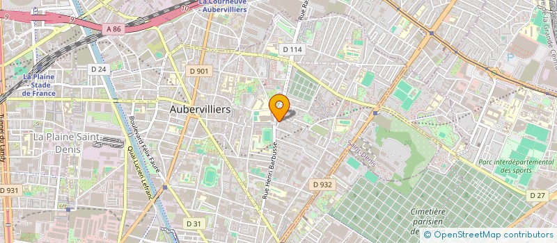 localisation de l'entreprise K10E TRANSPORT à AUBERVILLIERS