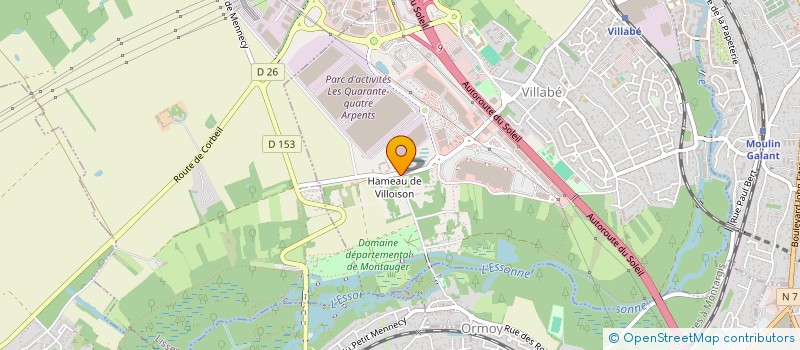 localisation de l'entreprise K2 à VILLABE