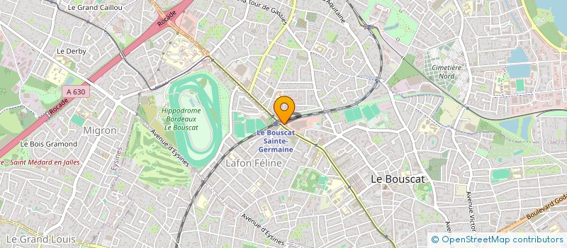 localisation de l'entreprise K2 à LE BOUSCAT