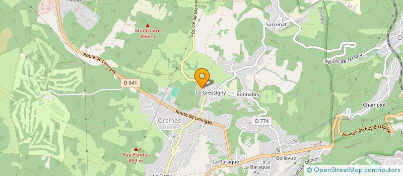 localisation de l'entreprise K2  ORCINES