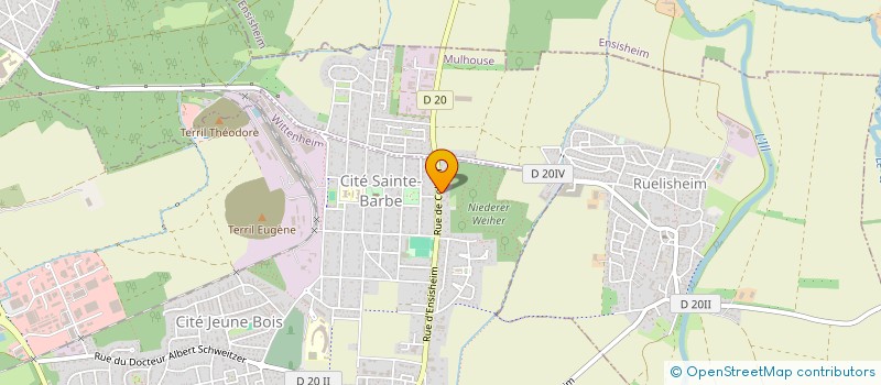 localisation de l'entreprise K2  WITTENHEIM