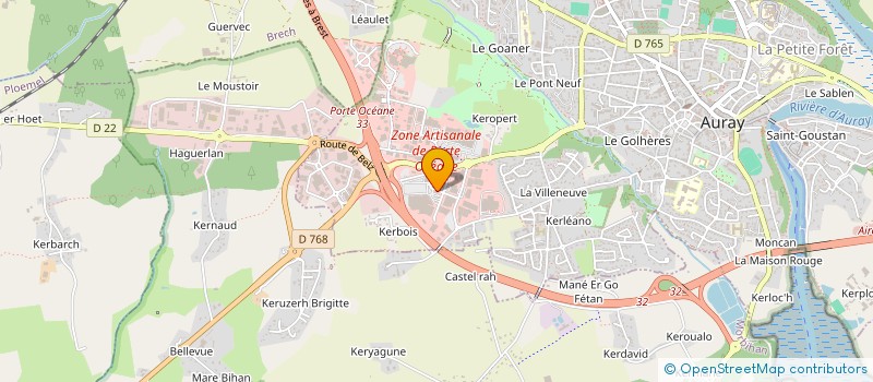 localisation de l'entreprise K2 AURAY AGENCEMENT à AURAY