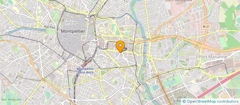 localisation de l'entreprise K2 COM à MONTPELLIER
