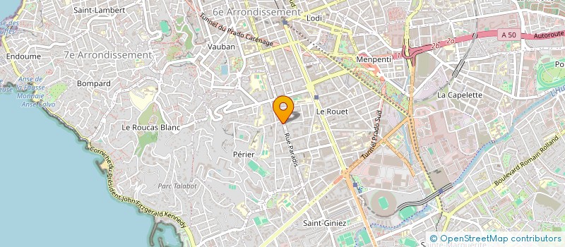 localisation de l'entreprise K2 DEVELOPMENT à MARSEILLE