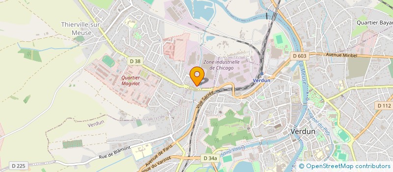 localisation de l'entreprise K2 ECHAFAUDAGES à THIERVILLE-SUR-MEUSE