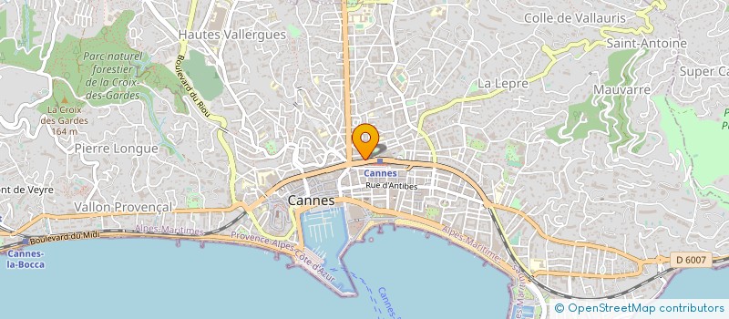 localisation de l'entreprise K2 HOLDING à CANNES
