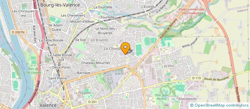 localisation de l'entreprise K2 IMMO à VALENCE