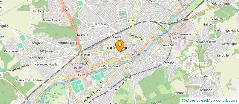 localisation de l'entreprise K2 L ARTISTE à LANDERNEAU