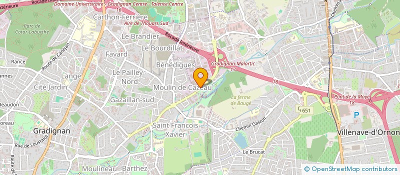localisation de l'entreprise K2 PEINTURE  VILLENAVE-D'ORNON