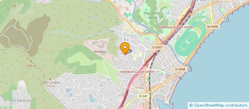 localisation de l'entreprise K2 STRATEGIE DEVELOPPEMENT à VILLENEUVE-LOUBET