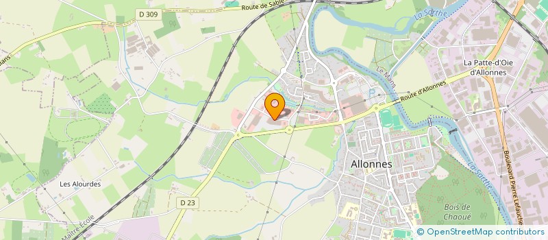 localisation de l'entreprise K2A LE MANS  ALLONNES