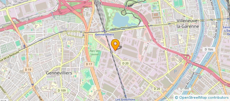 localisation de l'entreprise K2A PARIS à GENNEVILLIERS