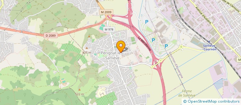 localisation de l'entreprise K2B-CONSEIL  PERIGNAT-LES-SARLIEVE