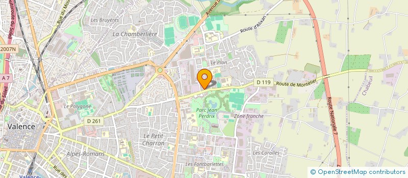 localisation de l'entreprise K2C à VALENCE