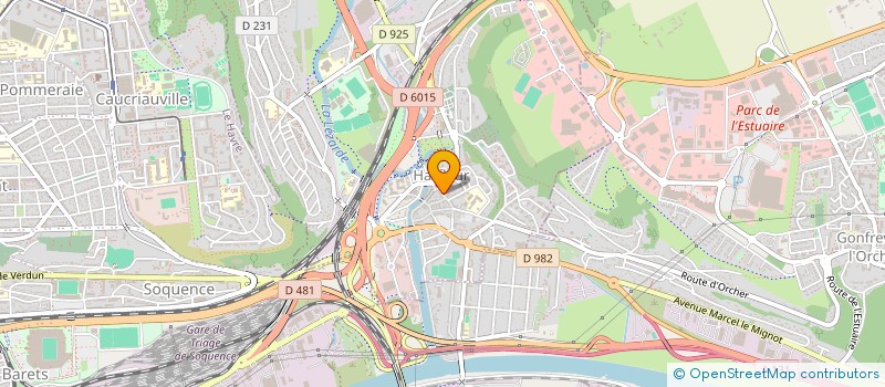 localisation de l'entreprise K2D à HARFLEUR